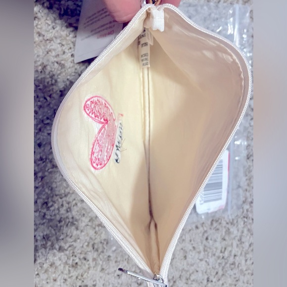 Thirty One Canvas Zipper Pouch Bag  10x6 Inspirational Personalization NEW - Picture 3 of 7